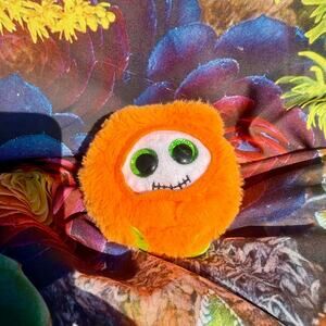 Griffin TY Beanie Puff Plush Soft Collectible 3.5” Orange Green Eyes Plush Toy